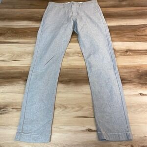 J. Crew 484 Slim Stretch Chino Pants Light Grey Men's 29x32 Brushed Twill